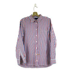 J Crew Striped Button Down Women's Shirt Sz 8